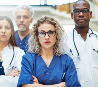 Medical professionals waiting for employment background check results